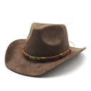 Ruskind krøllet skygge western cowboyhat