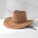 Cappello da cavaliere western cowboy con visiera parasole per esterni