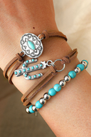 Women's Western Vintage Turquoise Personalized Multi-element Beaded Jewelry Set
