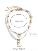 Collana con cristallo a forma di cuore boho