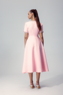 Rochie midi Zoe Bowknot cu cristale aplicate