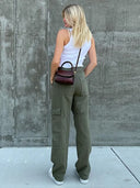 Vintage groene herenjeans