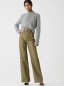 Jeans Palazzo cu buzunare accentuate