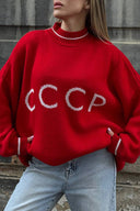 Klassisk CCCP Grafisk Sweater