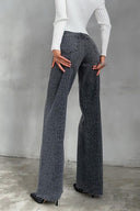 Leoparden-Jeans mit hoher Taille
