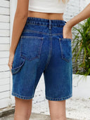 Pantaloni scurți de blugi la modă pentru vară, stil stradal