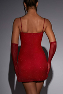 Vestito Mini Pixie - Rosso Scintillante