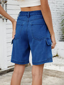 Pantaloni scurți din denim în stil urban de vară