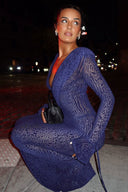Meerjungfrau-Kleid aus durchsichtigem Mesh