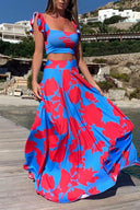 Modeprint Sexig Swingkjol Set