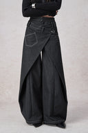 Swinging Symphony Fake-Zweiteiler Weite Jeans