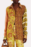 Top boutonné ethnique recyclé Unique Cliff