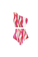 Costume da bagno halter e bikini monospalla