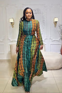 Souprava sukně Emerald Kente Royalty