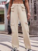 Jeans-Cargohose mit mehreren Taschen und praktischem Design