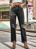 Trendige Ripped Denim-Hose für Damen