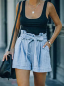 Trendige High-Waist Denim-Shorts