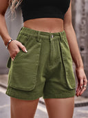 Amerikanische Casual Jeansshorts mit Stretchbund