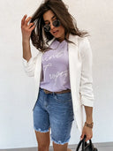 Fransige, distressed Denim-Shorts