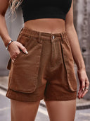 Amerikanische Casual Jeansshorts mit Stretchbund