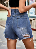 Sommerliche Trendige Rissige Saum-Shorts