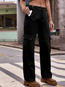 Pantaloni din denim american cu talie reglabilă
