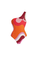 Set costume intero con stampa geometrica