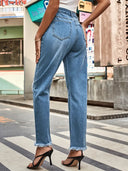 Trendige Ripped Denim-Hose für Damen