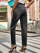 Trendige Ripped Denim-Hose für Damen