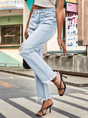 Trendige Ripped Denim-Hose für Damen
