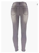 High-waisted stretch skinny jeans