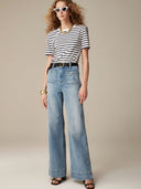 Jeans Palazzo cu buzunare accentuate
