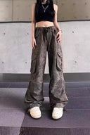 İncelten Kamuflaj Kargo Denim Pantolon