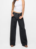Abbie Weite Mid-Rise Jeans
