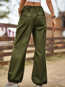 بنطلون جوجرز كارغو برباط خصر بأسلوب الشارع العتيق