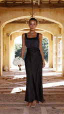 Alaria Maxi Elbise - Siyah
