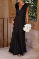 Selma Maxi Elbise - Siyah