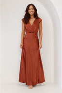 Selma Maxi Elbise - Pas Rengi