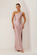 Victoria Maxi Elbise - Toz Pembe