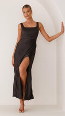Alaria Maxi Elbise - Siyah