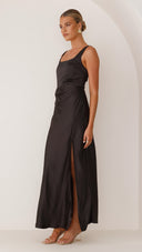 Alaria Maxi Elbise - Siyah