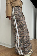 Streetstyle Leoparden-Streifen Baggy-Hose