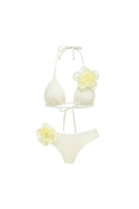 Set bikini sexy floreale 3D con top halter