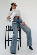 Streetstyle Patch-Jeans
