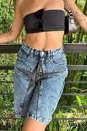 Trend Yıldız Patch Şort