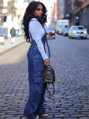 Løs Denim Jumpsuit