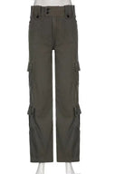 Retro Sokak Stili Cepli Denim Pantolon