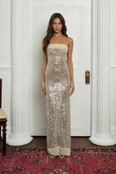 Rochie maxi moale cu paiete