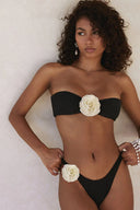 Set bikini sexy floreale 3D con top halter