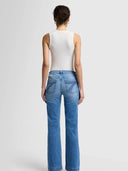 Stretchige Mid-Rise Flared Jeans